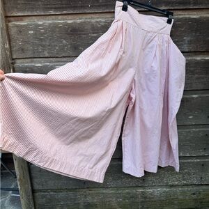 Striped Wide-Leg Pants